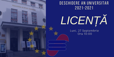 Licență – Deschiderea anului universitar 2021-2022