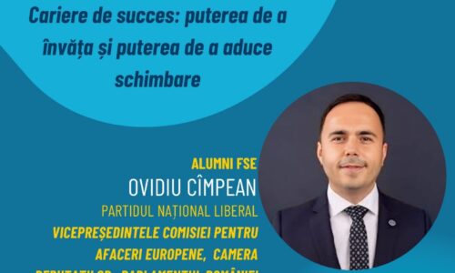 Întâlnirile FSE cu Comunitatea: Cariere de succes: puterea de a învăța și puterea de a aduce schimbare