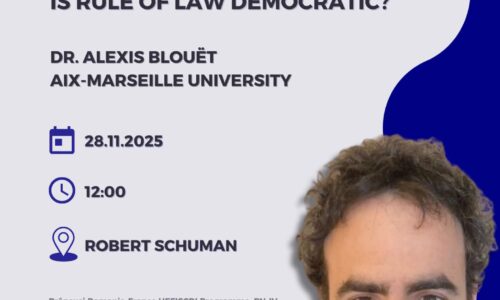 THE CRISIS OF THE FRENCH REGIME. IS RULE OF LAW DEMOCRATIC?