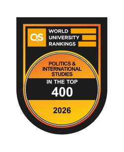 QS World University Rankings by Subject - Politics & International Studies - 2026 - Badge